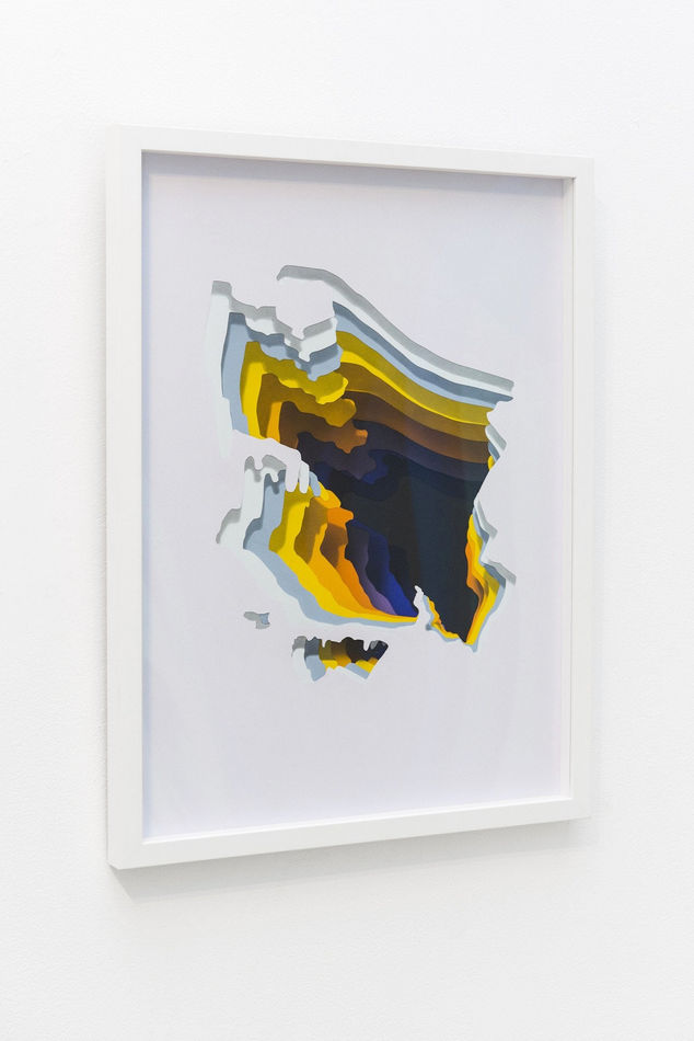 1010 abstract painting yellow