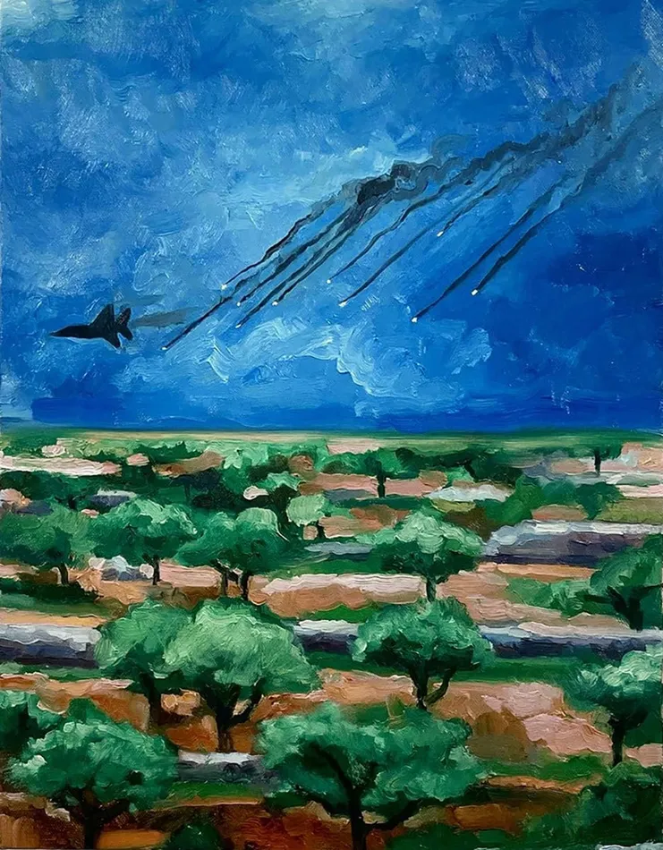 Painting by Daliah Lina Ammar for 