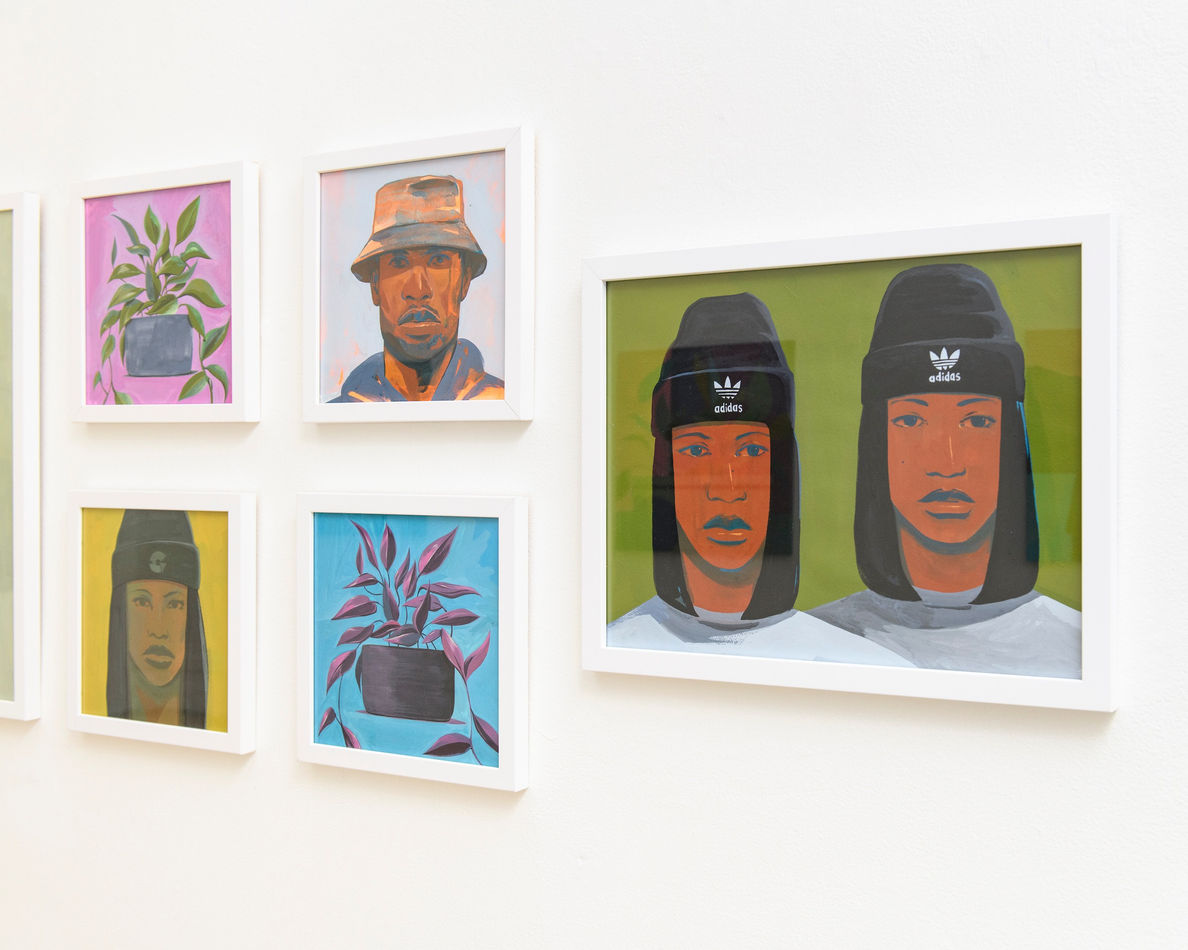 Dennis Brown's install photos of a gallery wall