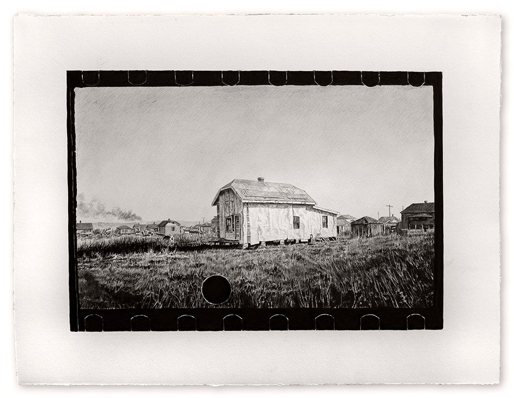 Joel Daniel Phillips, Killed Negative #16 / After Carl Mydans, 2020