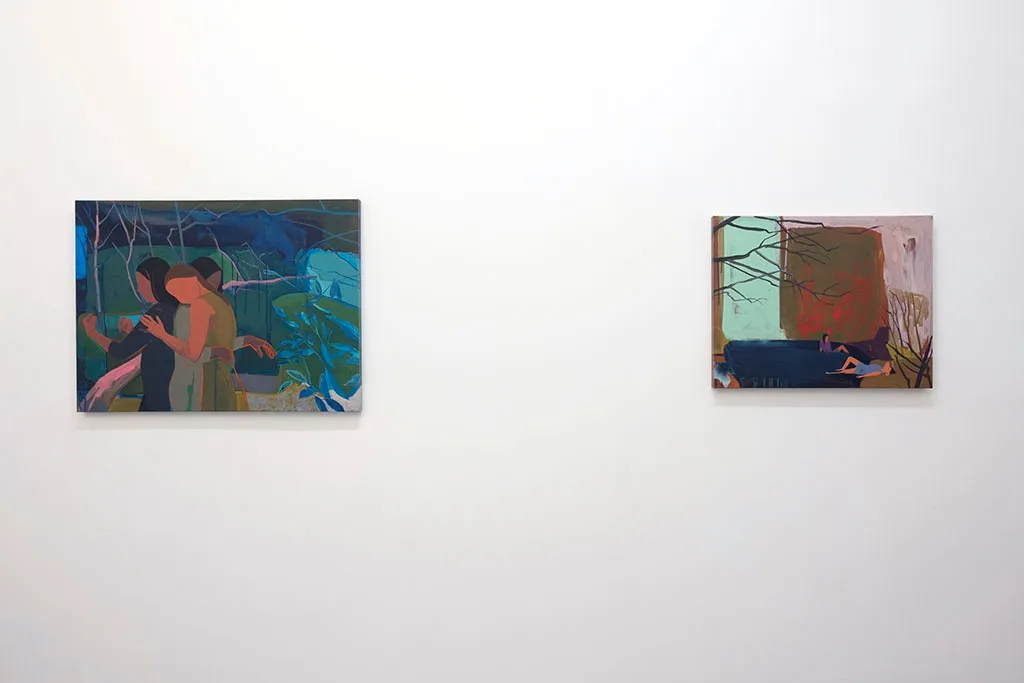 Install photo from Seonna Hong's solo exhibition Cognitive Dissonance