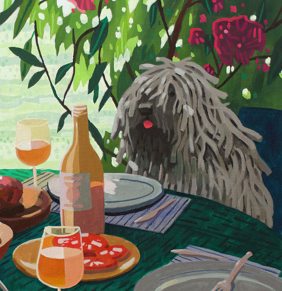 Nicholas Bono Kennedy, Tuscany Lunch with Komondor, 2026