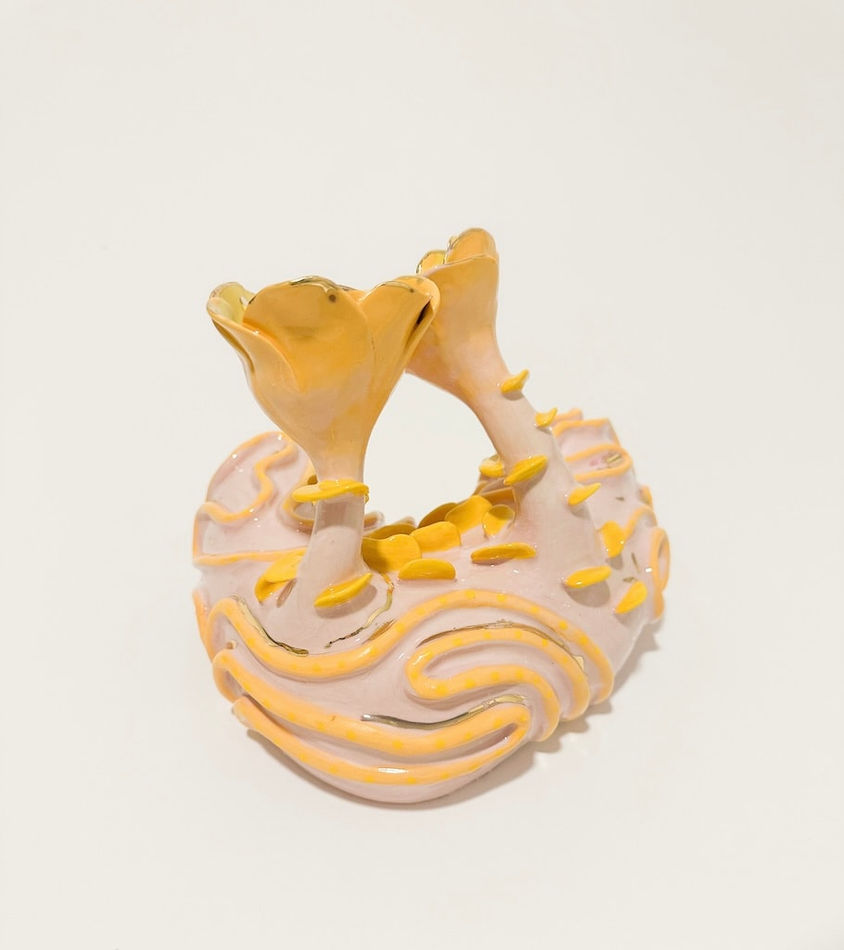 pink and yellow sculpture by Jen Dwyer