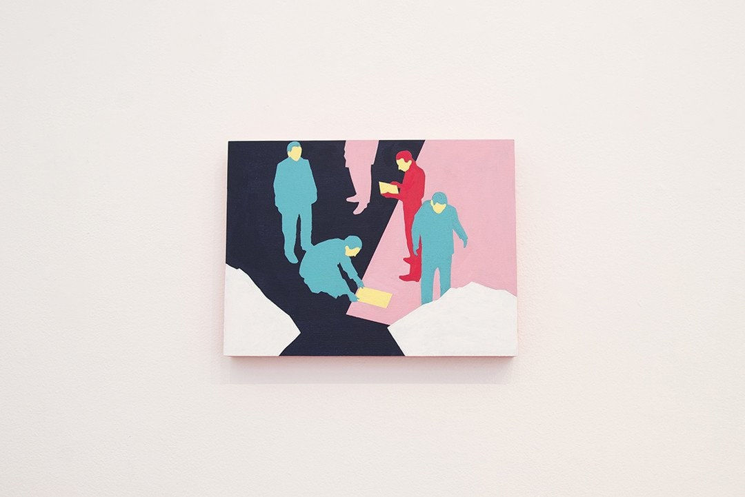 Mario Wagner colorful painting of figures