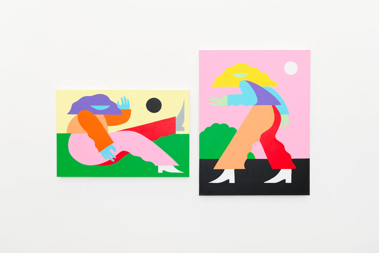 Installation view of REACHING OUT.