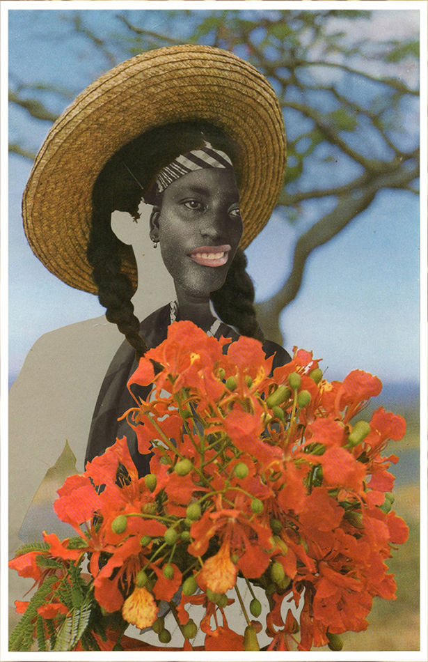 Joiri Minaya, Ayoowiri Girl with poinciana flowers, 2020