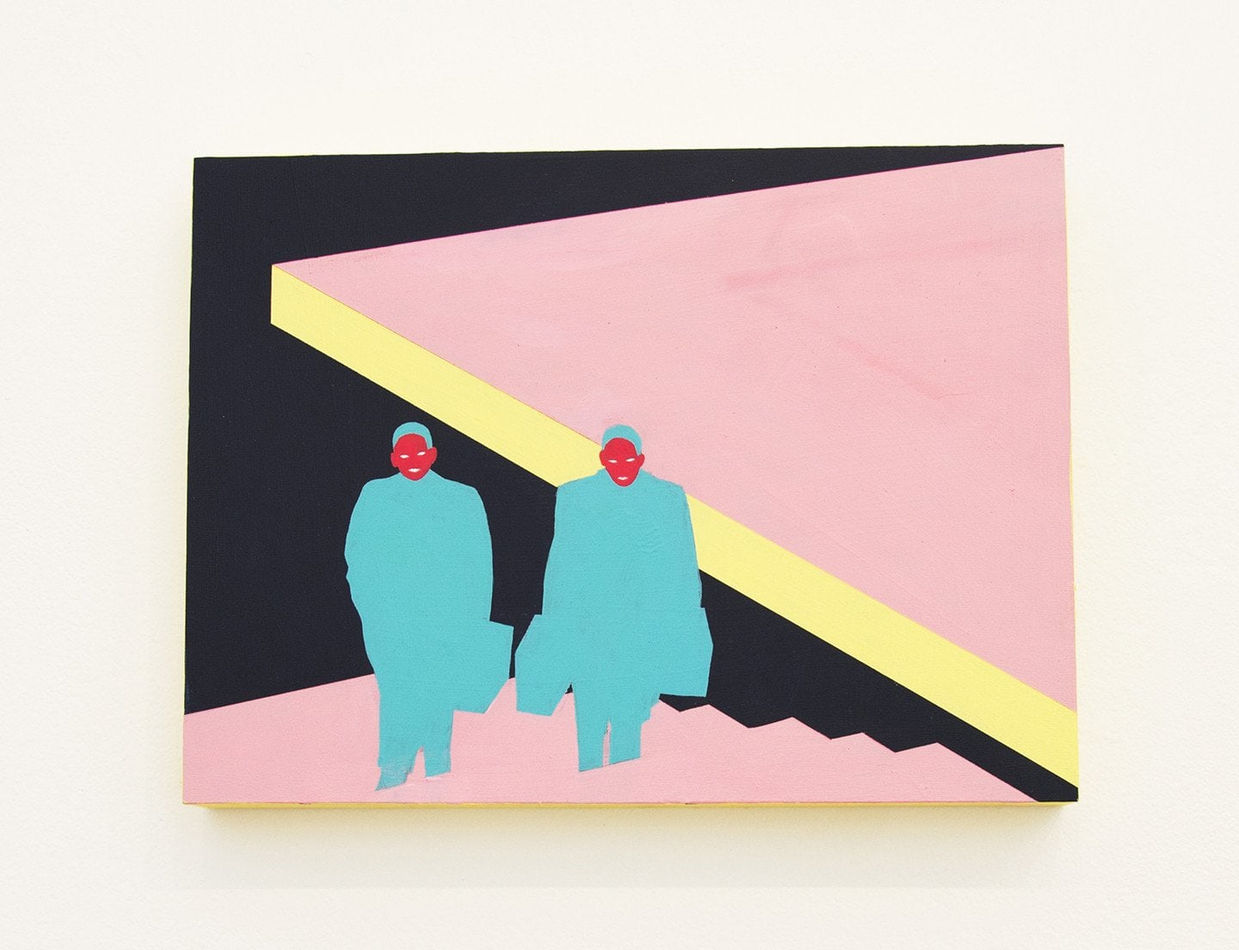 Mario Wagner colorful painting of figures