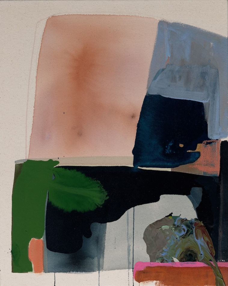 Abstract painting of colorful rectangular shapes