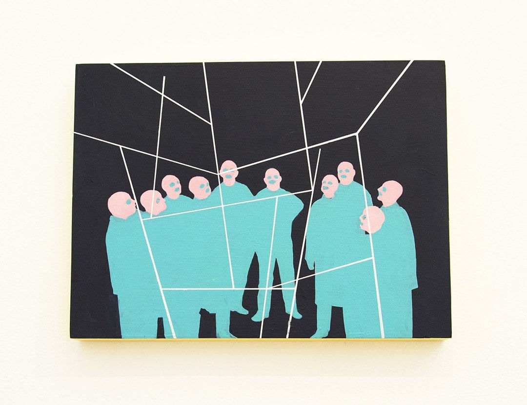 Mario Wagner colorful painting of figures