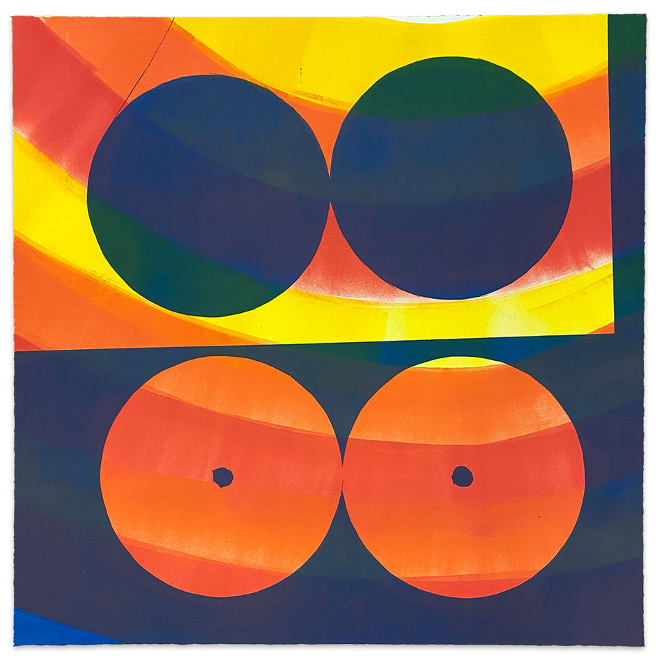 Karen Lederer abstract monoprint