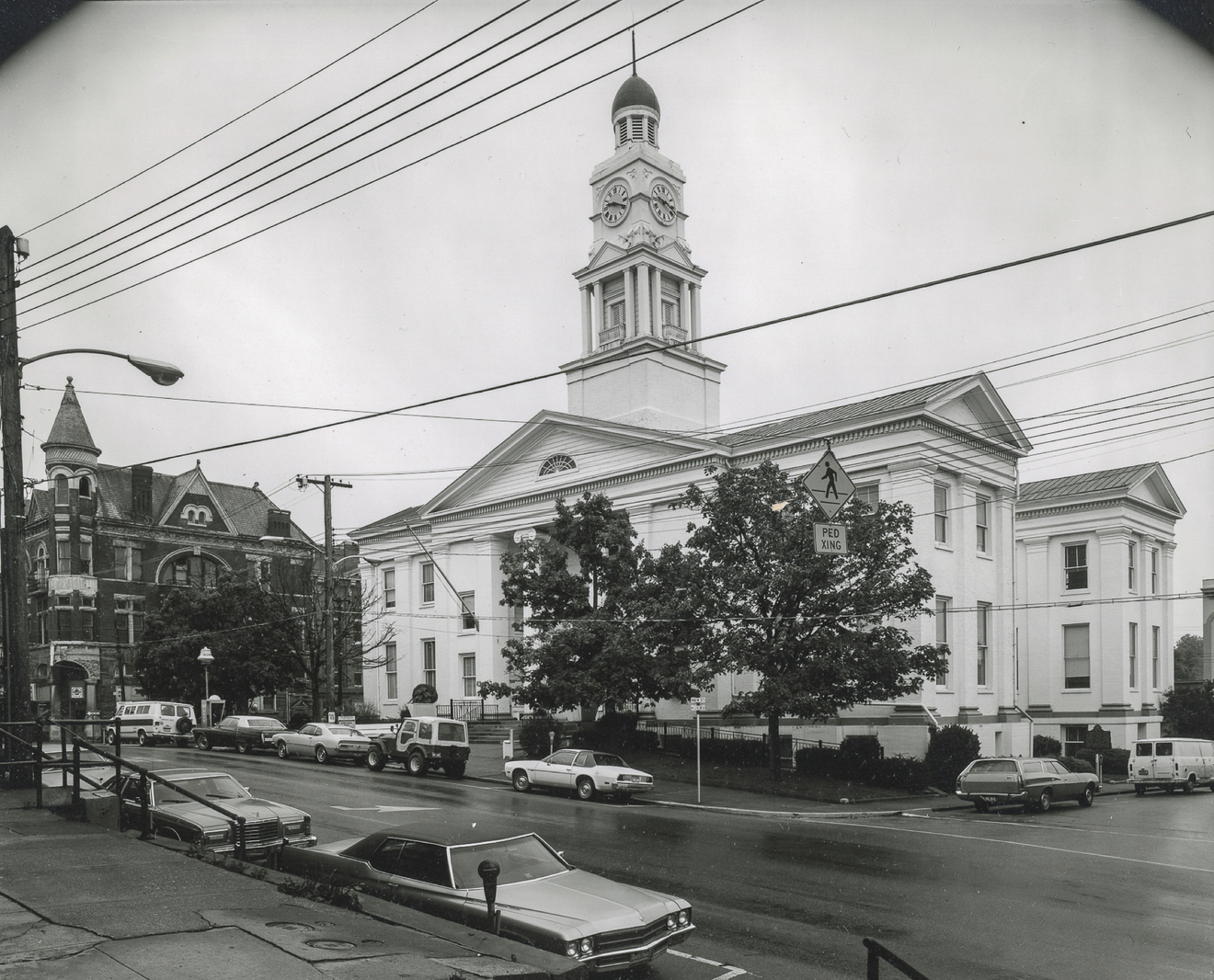 Clark County Courthouse, &frac34; view from East US 60, Winchester, KY, 1977