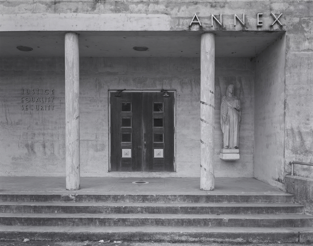 Close View of Saint James Parish Courthouse Annex, LA 44, Convent, LA, 1976