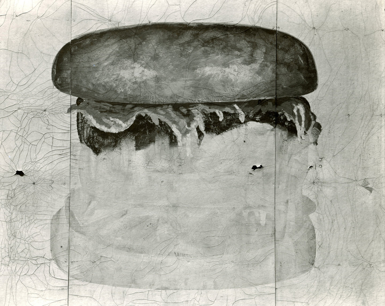 Jim Dow, Unfinished Hamburger Sign, US 9E, Glens Falls, NY