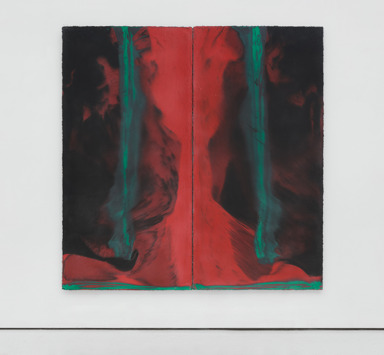 Harminder Judge, Untitled (branch aligned with her torso), 2024