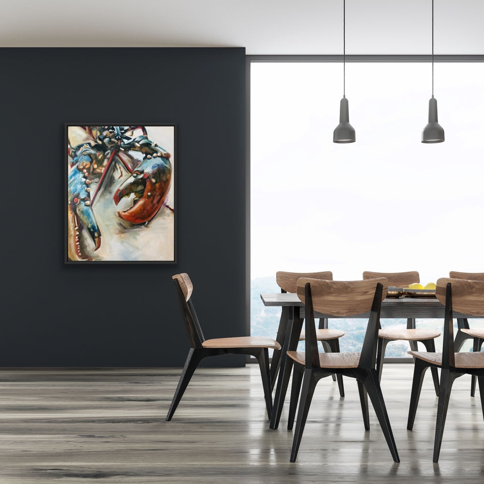 Michelle Parsons, Turquoise Orange Lobster, 2020