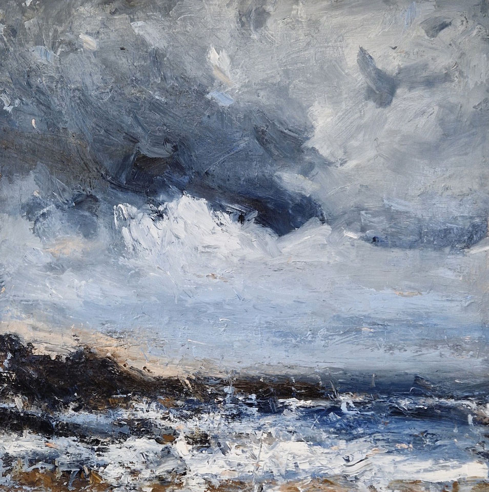 Hannah Ivory Baker, Sunset After the Storm, Cornwall, 2024