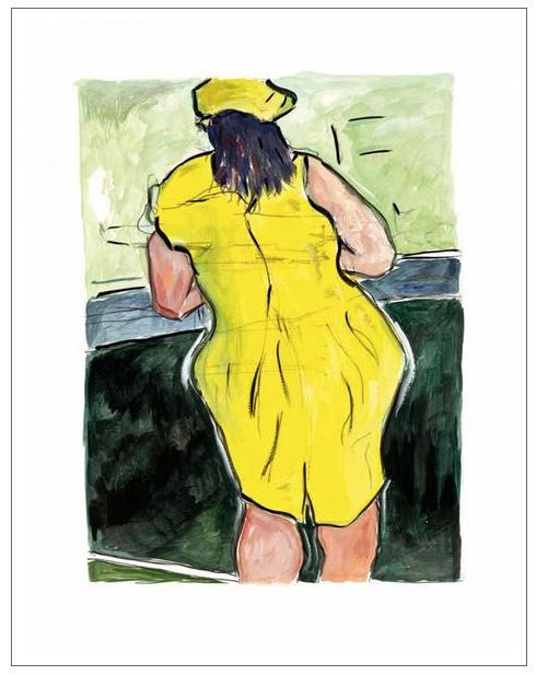 Bob Dylan, Woman In Red Lion Pub (medium format), 2008