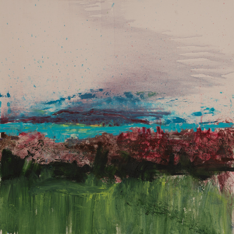 Dénes Maróti, Landscape of Balaton at Early Afternoon, 2017