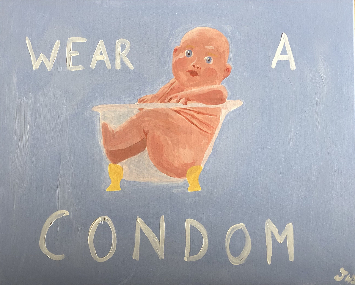 Joe Lycett, Wear a Condom, 2019