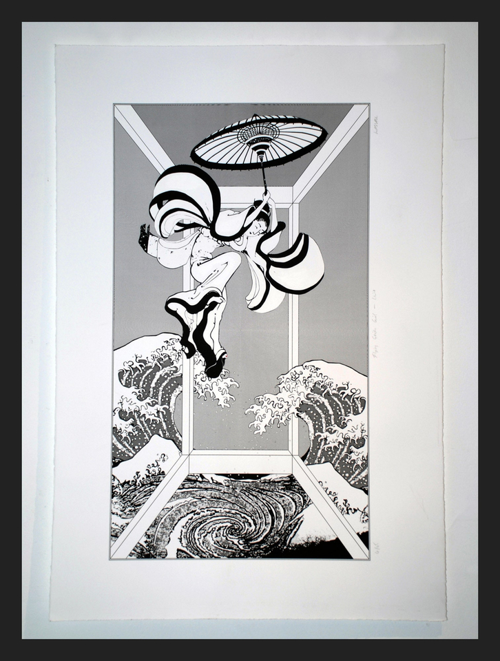 Nicole Wassall, Flying Geisha Girl - White, 2014