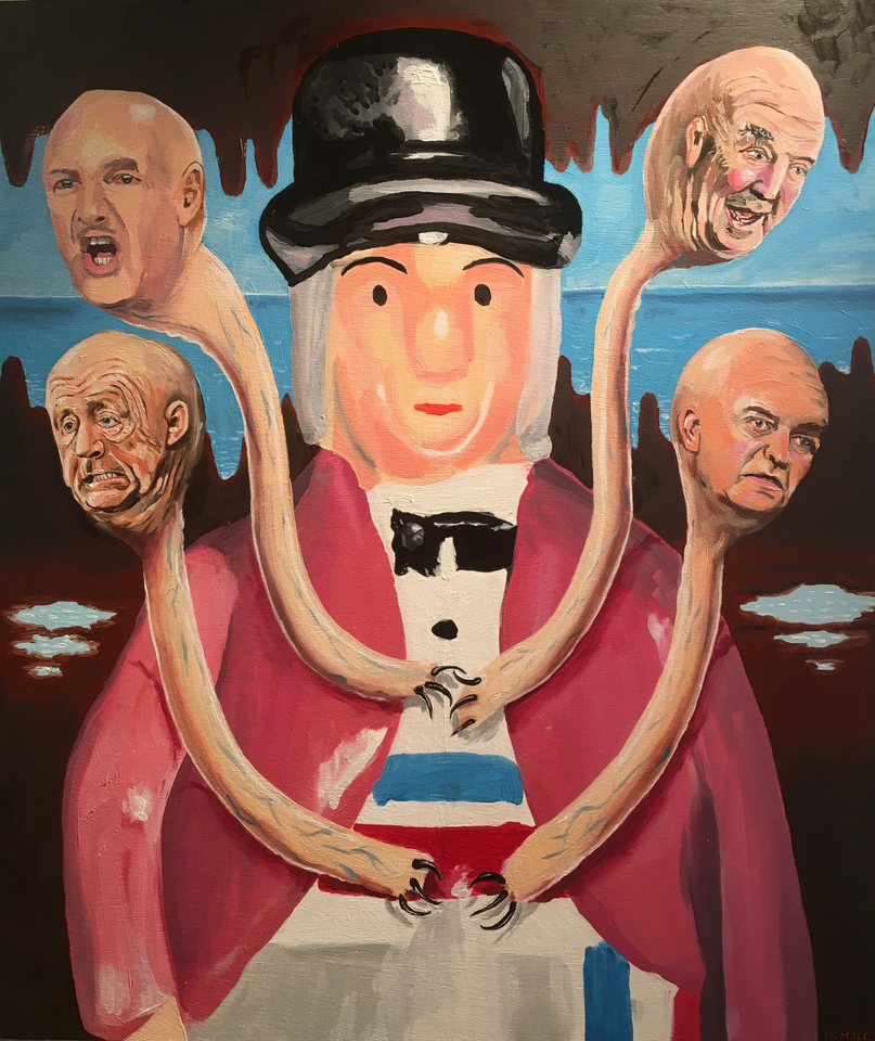 Harry Hill Virgin of the Rocks, 2019 Oil on wood 60 x 52 cm 23 5/8 x 20 1/2 in