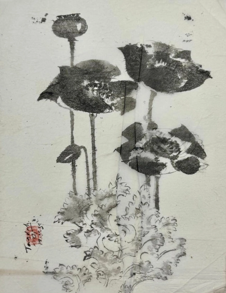 Nandalal Bose, Poppies , 1938
