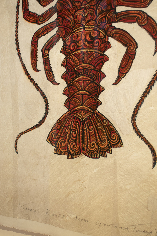 Michel Tuffery, Tupaia's Koura from Opoutama, Tolaga Bay, 2022