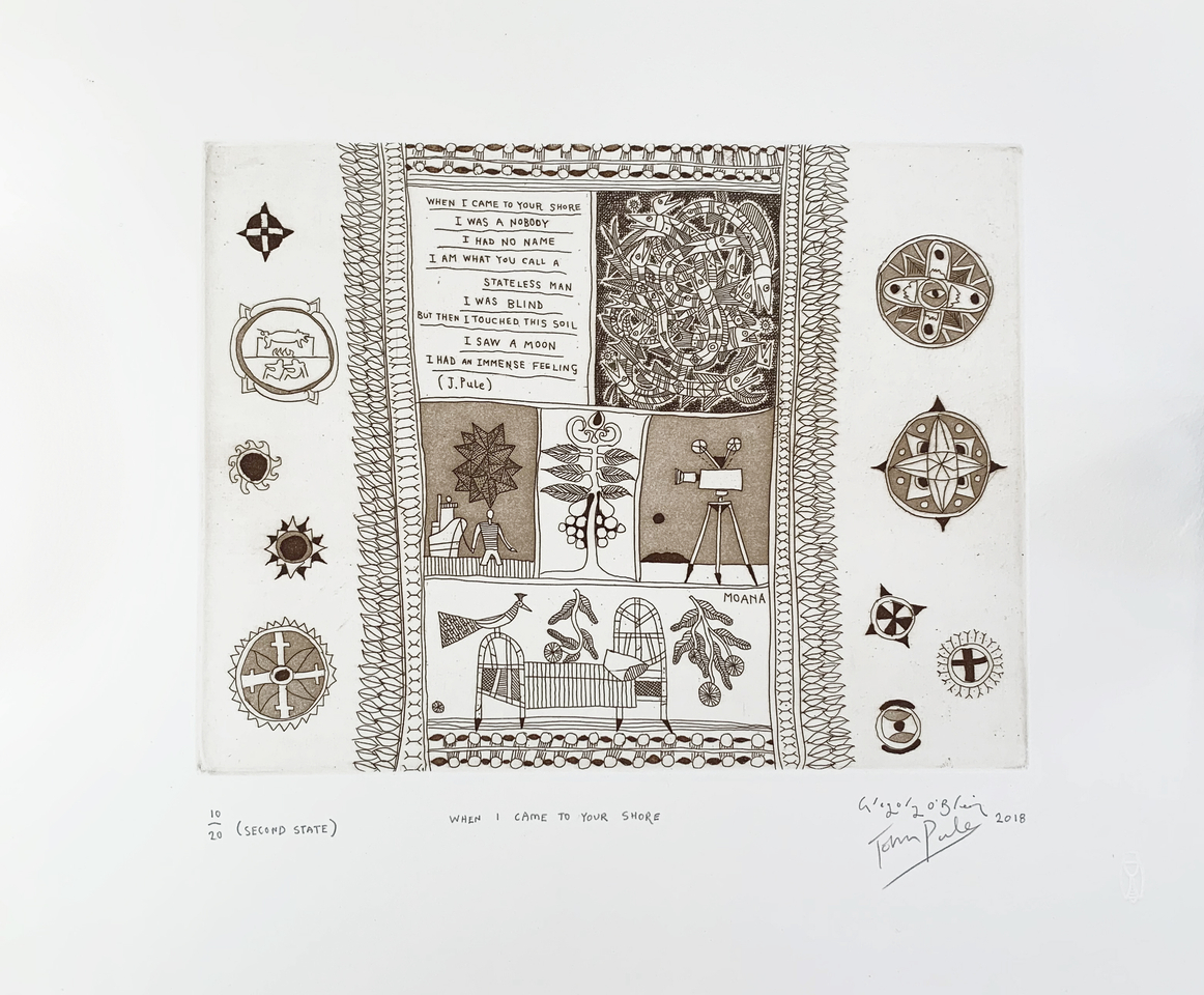 John Pule, When I Came to Your Shore (Second State), 2018