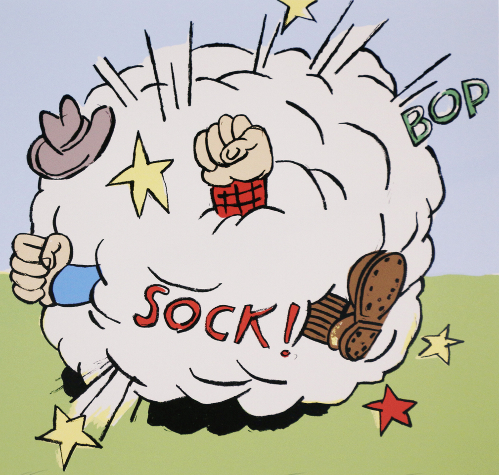 Dick Frizzell, Small Fight, 2014