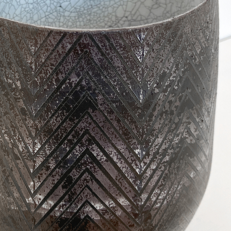 Mark Mitchell, Miniature Series (Black Chevron), 2021