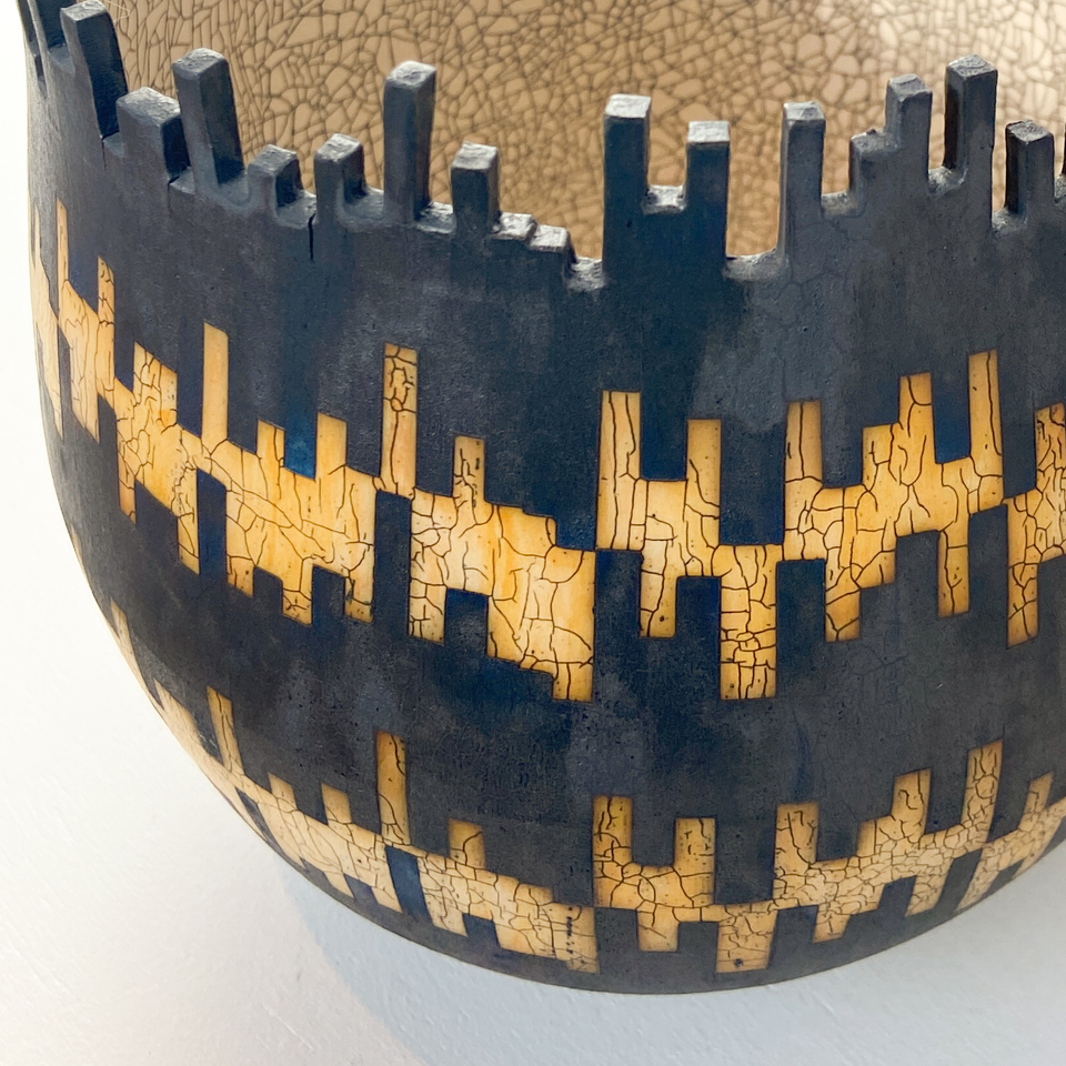 Mark Mitchell, Miniature Series (Yellow Black), 2021