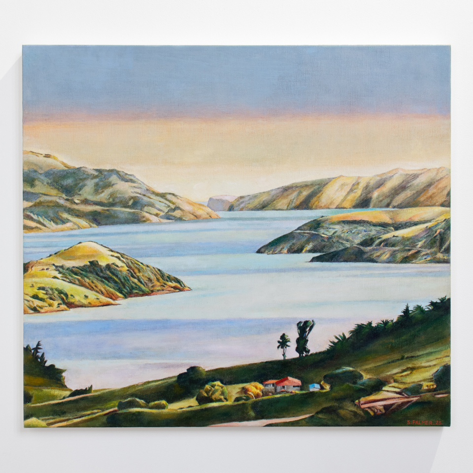 Stanley Palmer, Above Barrys Bay - Akaroa Heads - Far Off, 2025