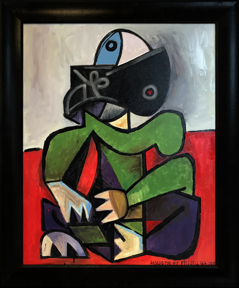 Dick Frizzell, Pascoid Tiki #19, 16/6/2018