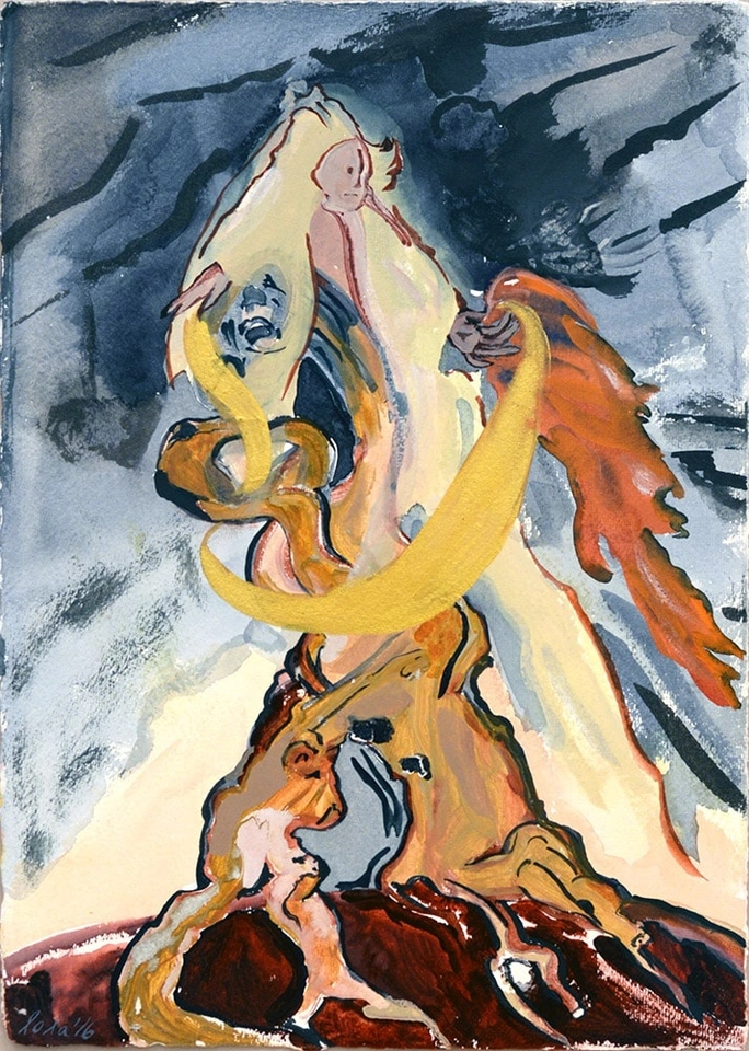 Lola Schnabel, Golden hoop, 2012