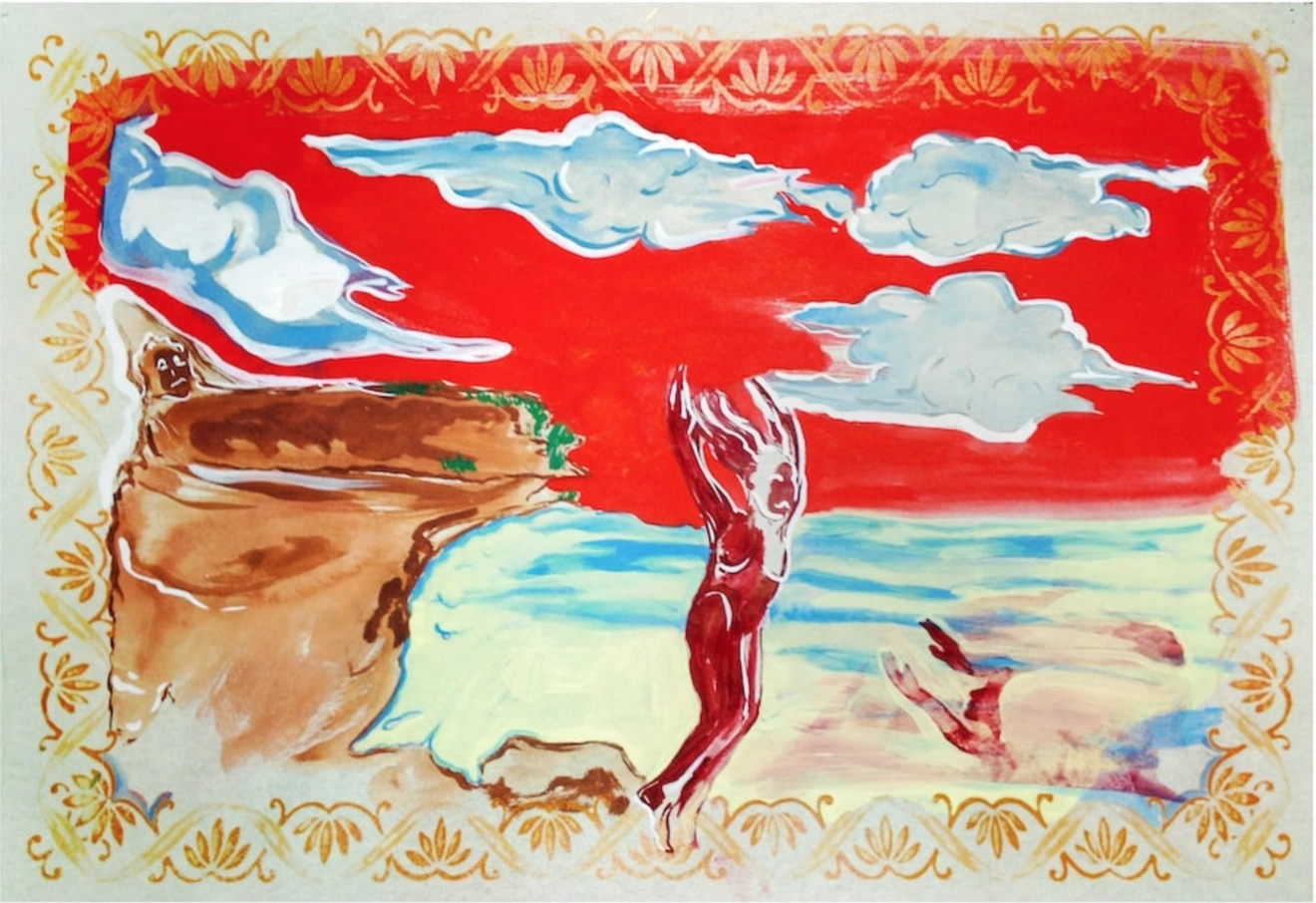 Lola Schnabel, Red Sky study, 2012