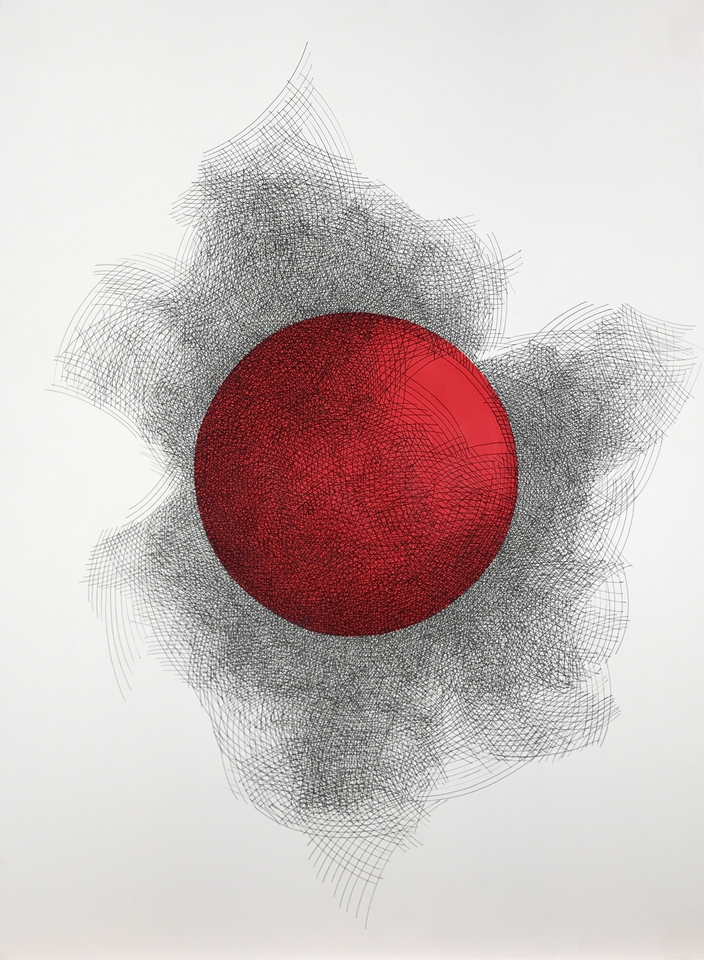 Matilde Alessandra Untitled #33 2015 ink on Bristol card 30 x 22 in.