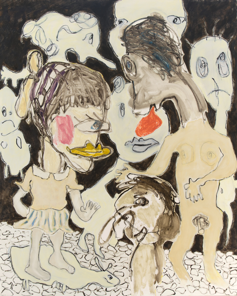 Dusty Boynton Not So Ordinary 2011 mixed media on linen 72 x 58 in.