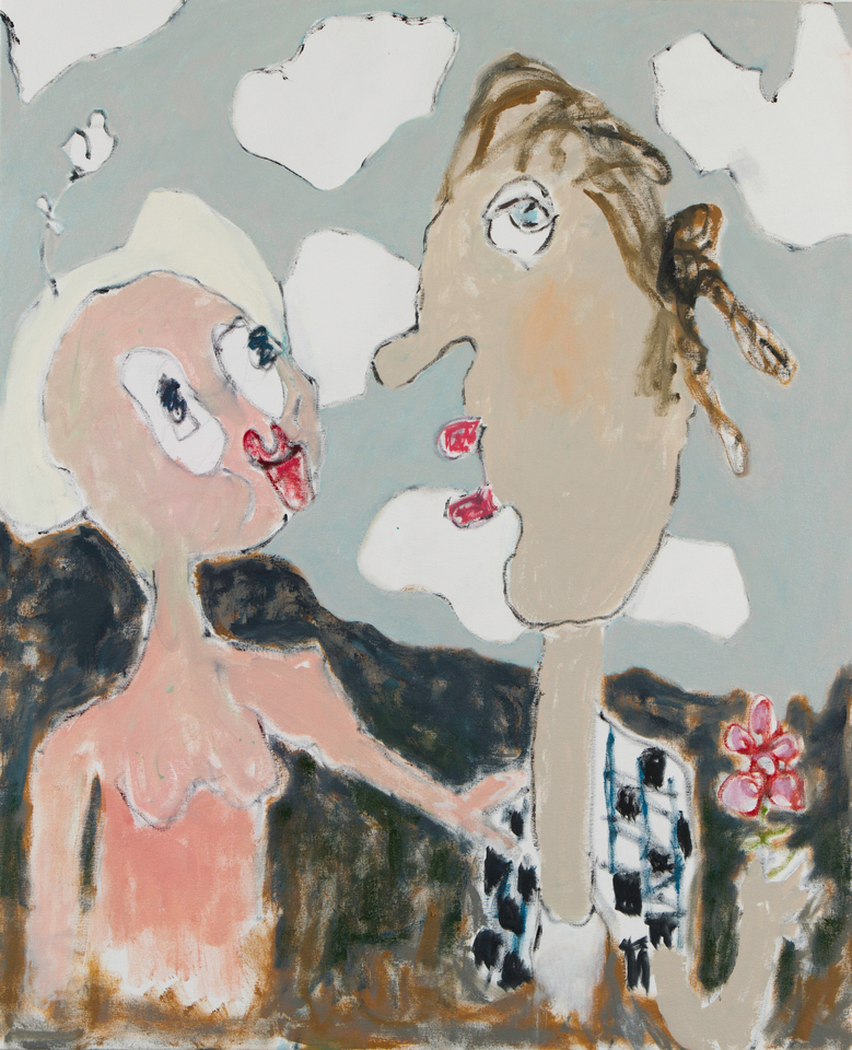 Dusty Boynton Positive Approach 2020 oil on linen 44 x 36 in.