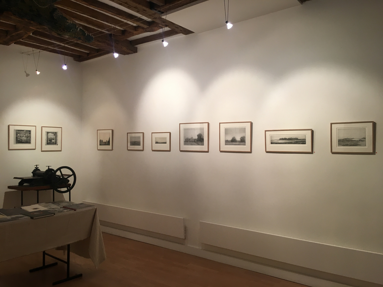 Vue de l'exposition Charles Donker, 50 ans de gravure