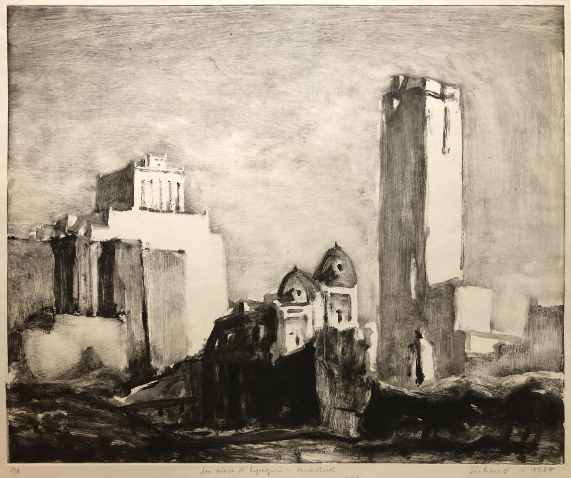 Jean-Baptiste Sécheret, La Place d'Espagne - Madrid, 1987