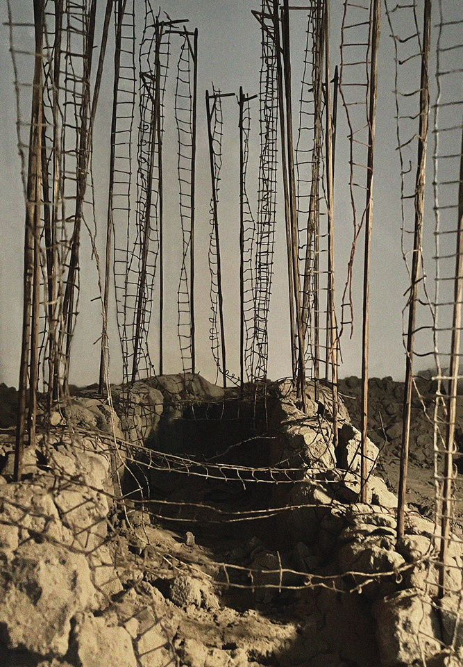 Édith Dufaux, Tranchée aux échelles, 2022