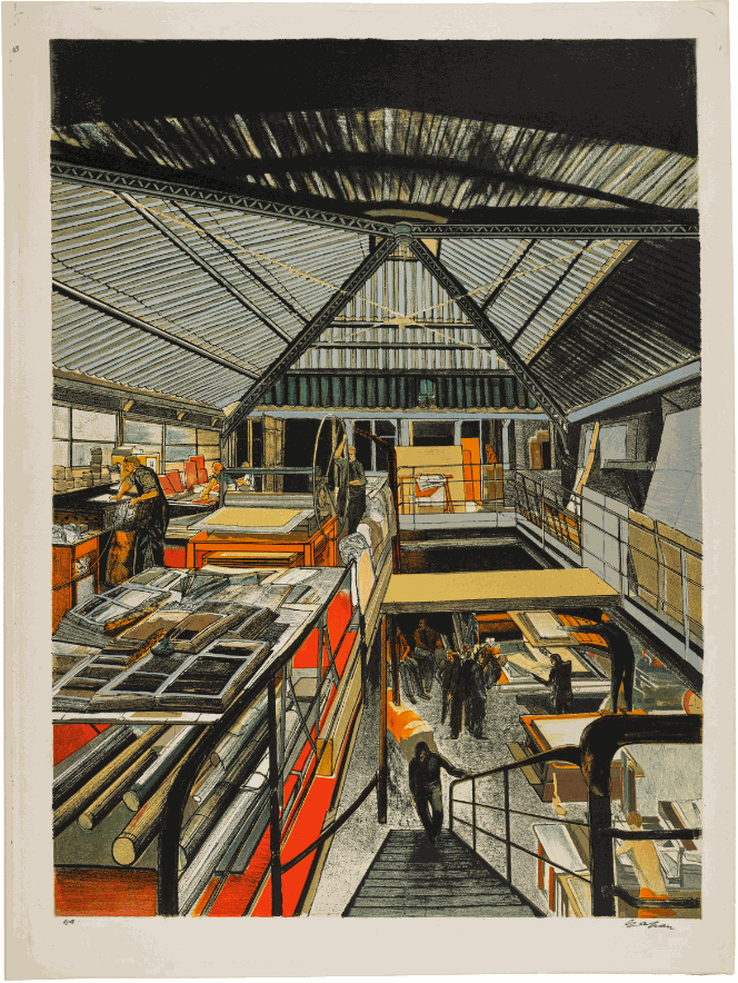 Sam Szafran, Imprimerie Bellini, 1972