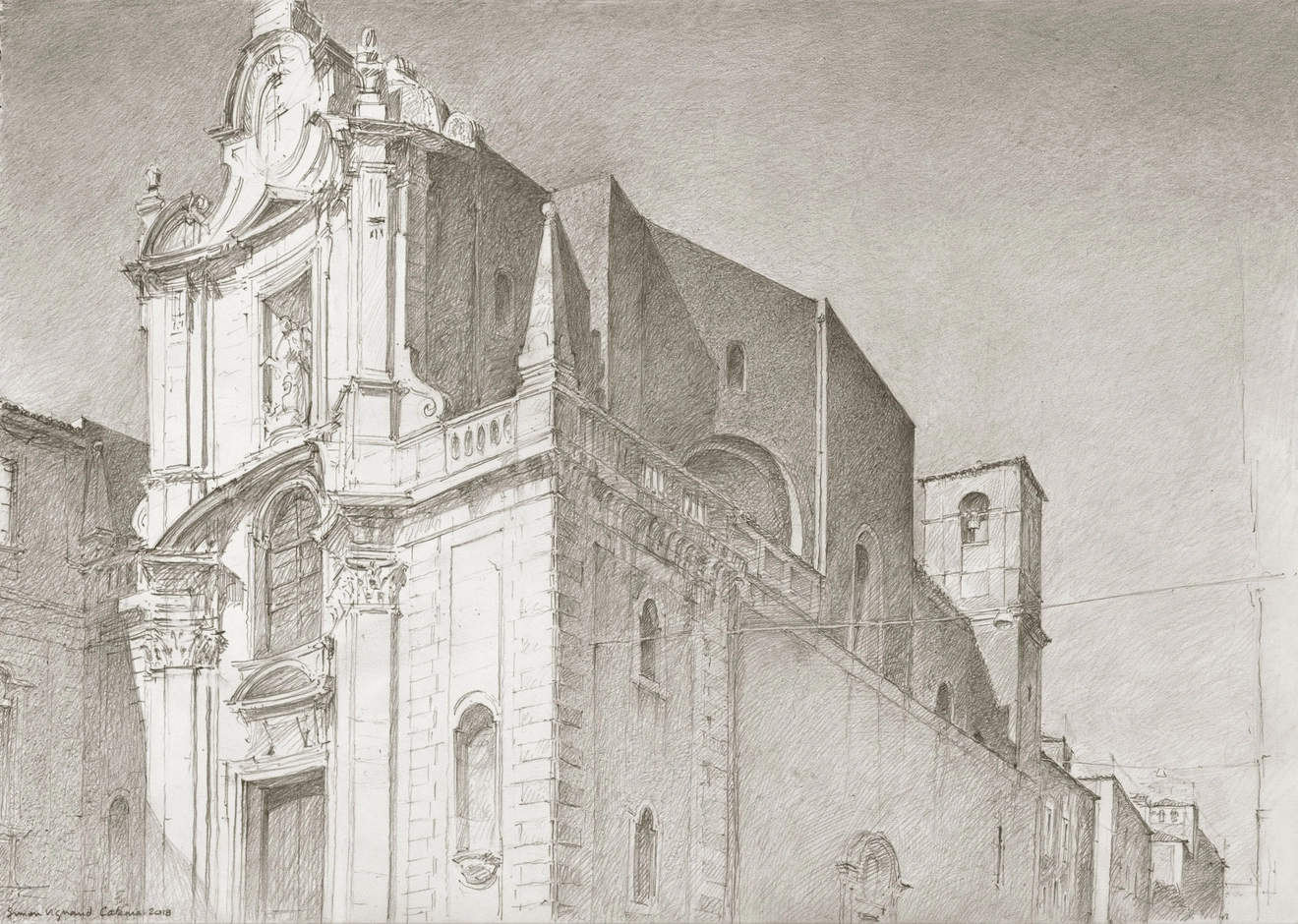 Simon Vignaud, Catania, Chiesa di San Camillo de Lellis, 2018