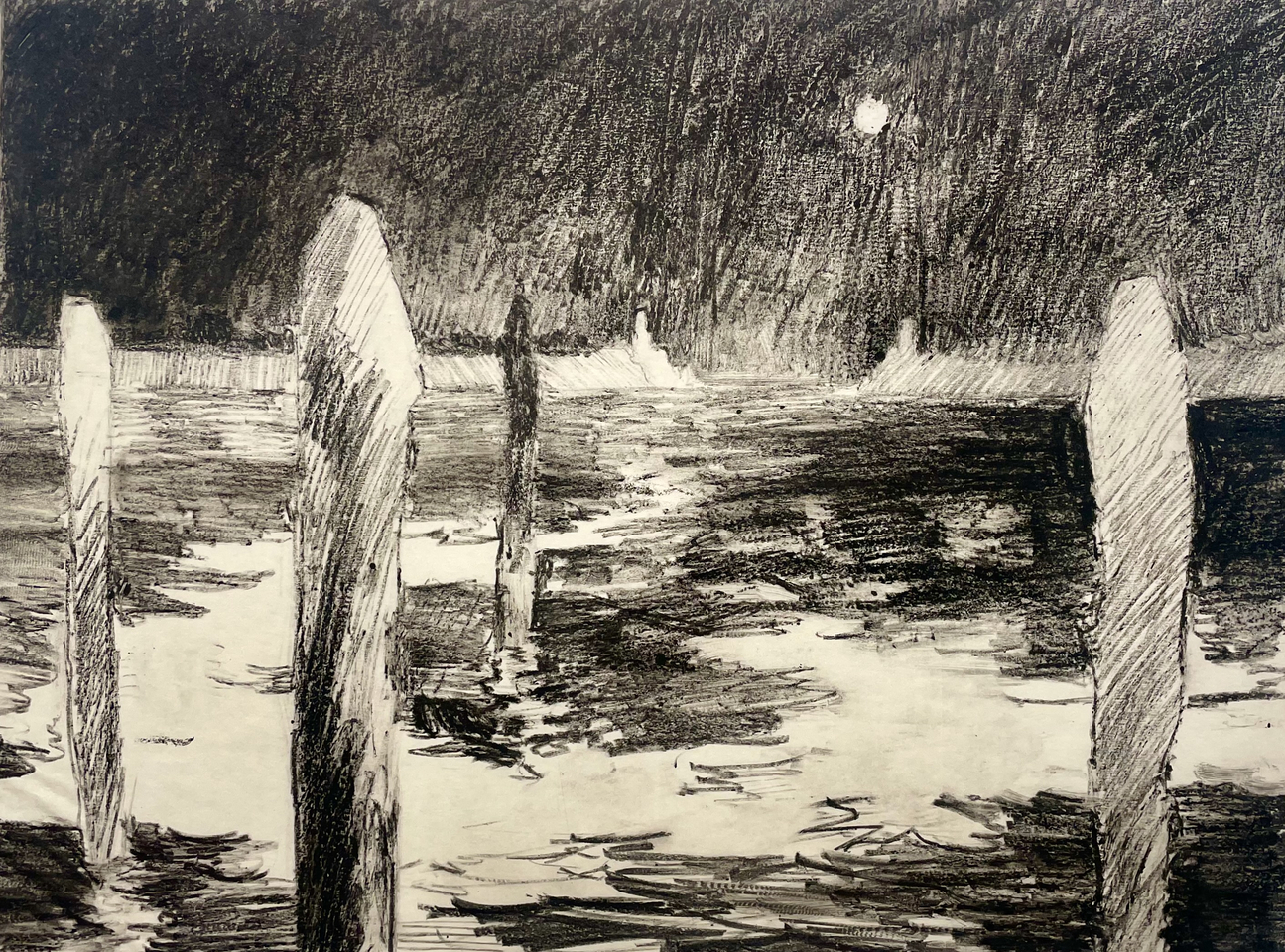 Nicolas Sage, La Laguna, notte, 2018