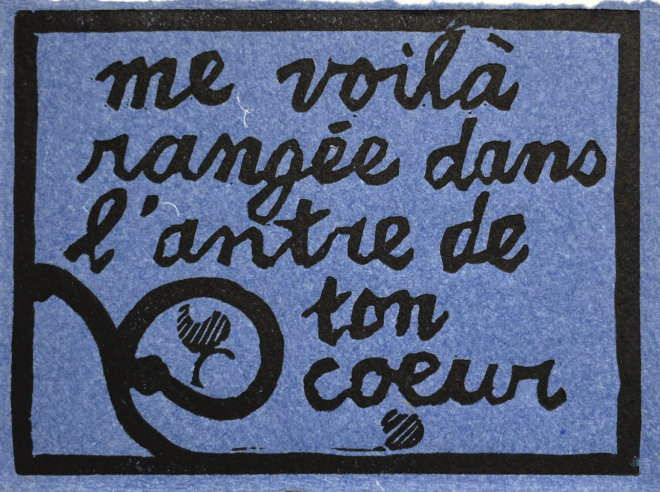 Delphine D. Garcia, Me voilà rangée dans l'antre de ton cœur, 2025