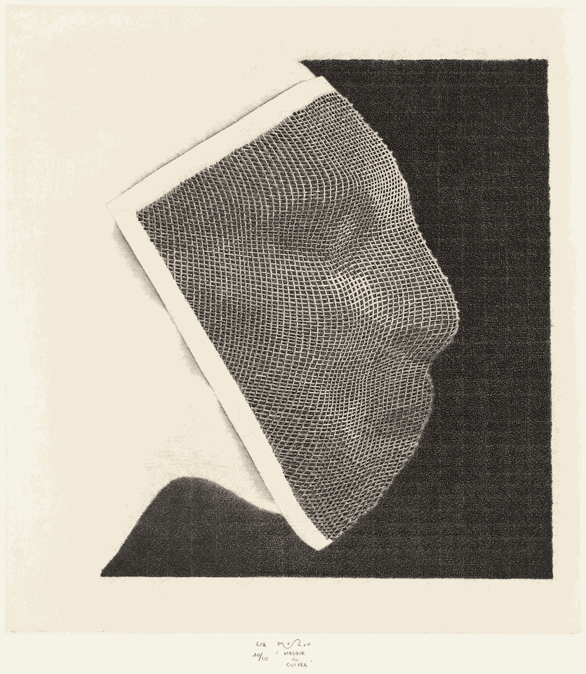 Jacques Muron, Masque de cuivre, 2018