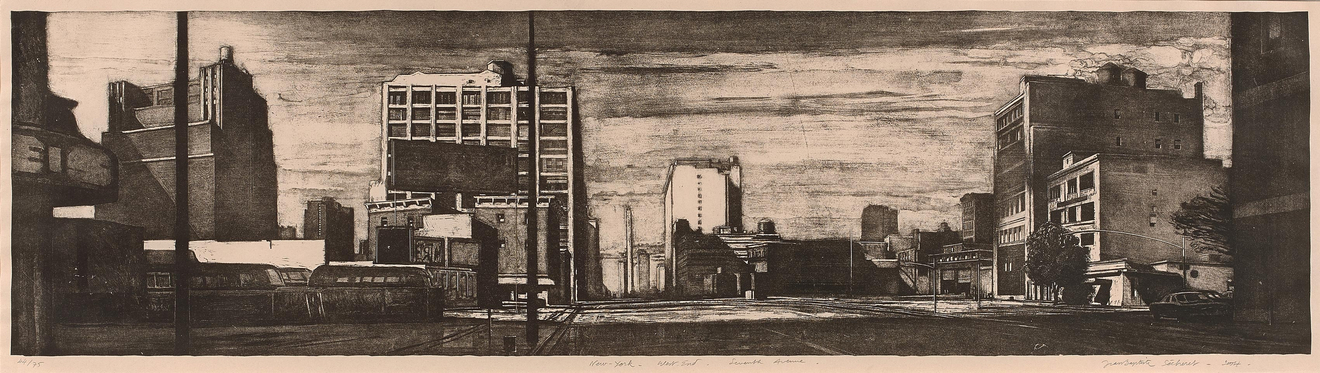 Jean-Baptiste Sécheret, New York, 7th avenue & East River ... West Side, 2004