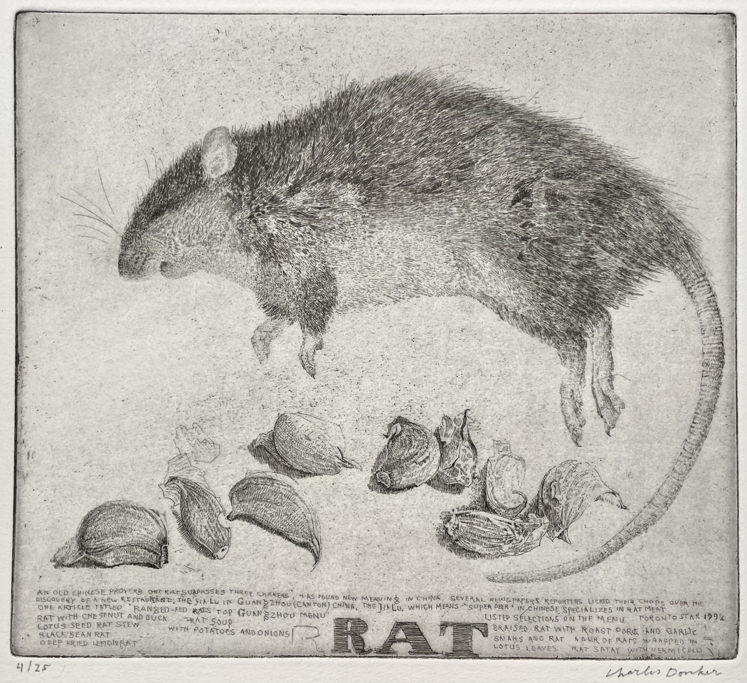 Charles Donker, Rat met staart en knoflook I, 2007-2009