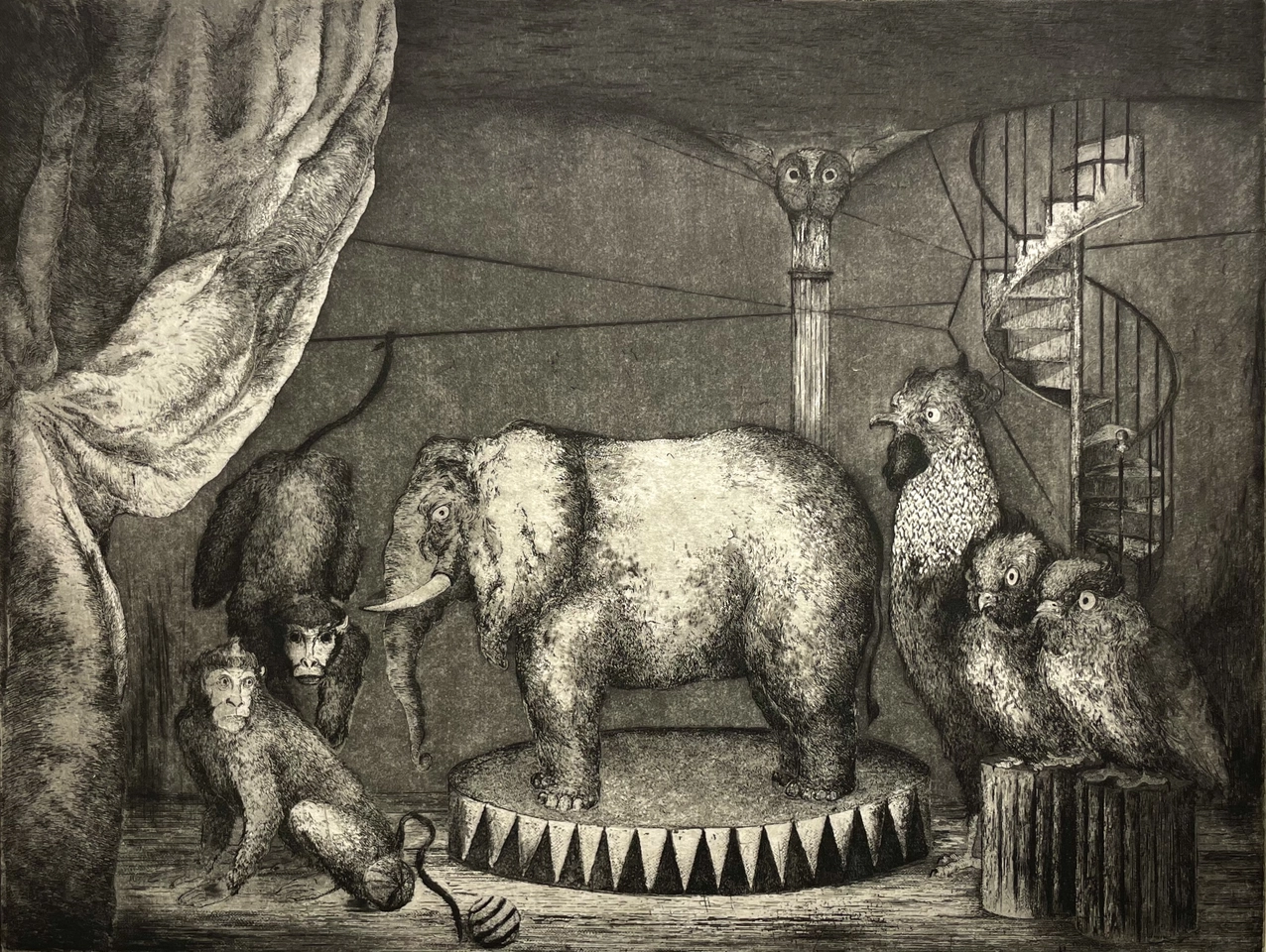 Marjan Seyedin, L'Odyssée de l'éléphant I, 2024