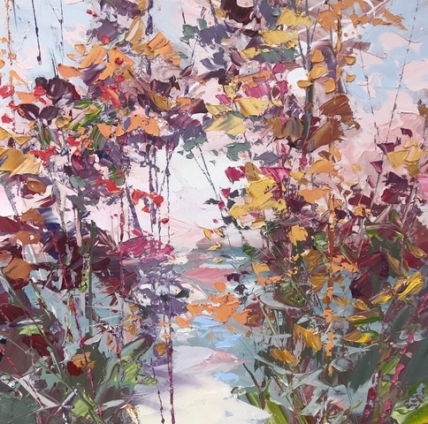 Dusk  Oil on Canvas  80 x 80cm  By Paul Treasure